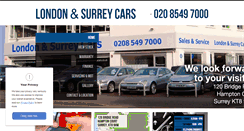 Desktop Screenshot of londonandsurreycars.co.uk